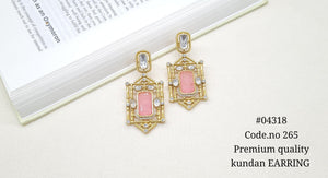 Kundan Earring 04318 - KRISHNA'S SWETA JEWELLERY
