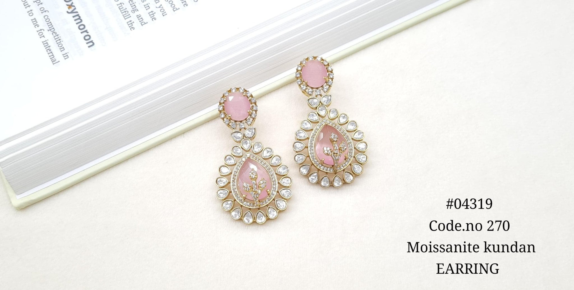 Kundan Earring 04319 - KRISHNA'S SWETA JEWELLERY