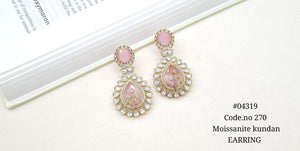 Kundan Earring 04319 - KRISHNA'S SWETA JEWELLERY