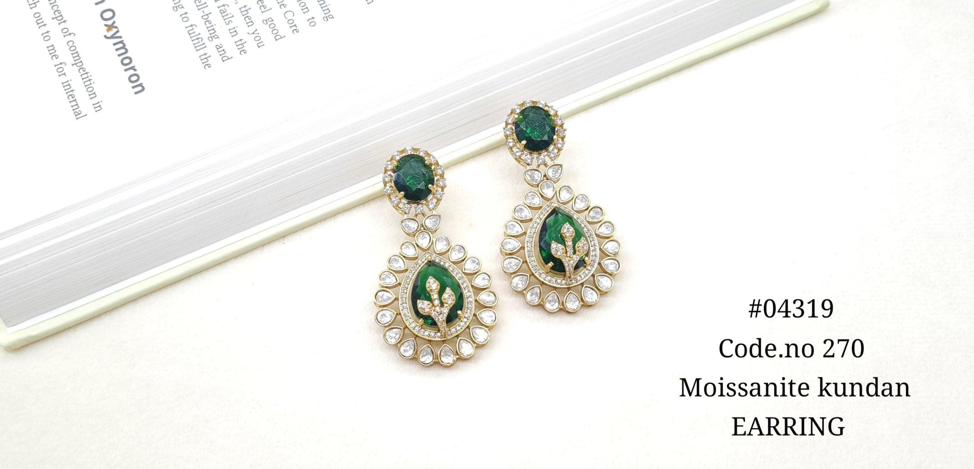 Kundan Earring 04319 - KRISHNA'S SWETA JEWELLERY