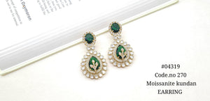 Kundan Earring 04319 - KRISHNA'S SWETA JEWELLERY