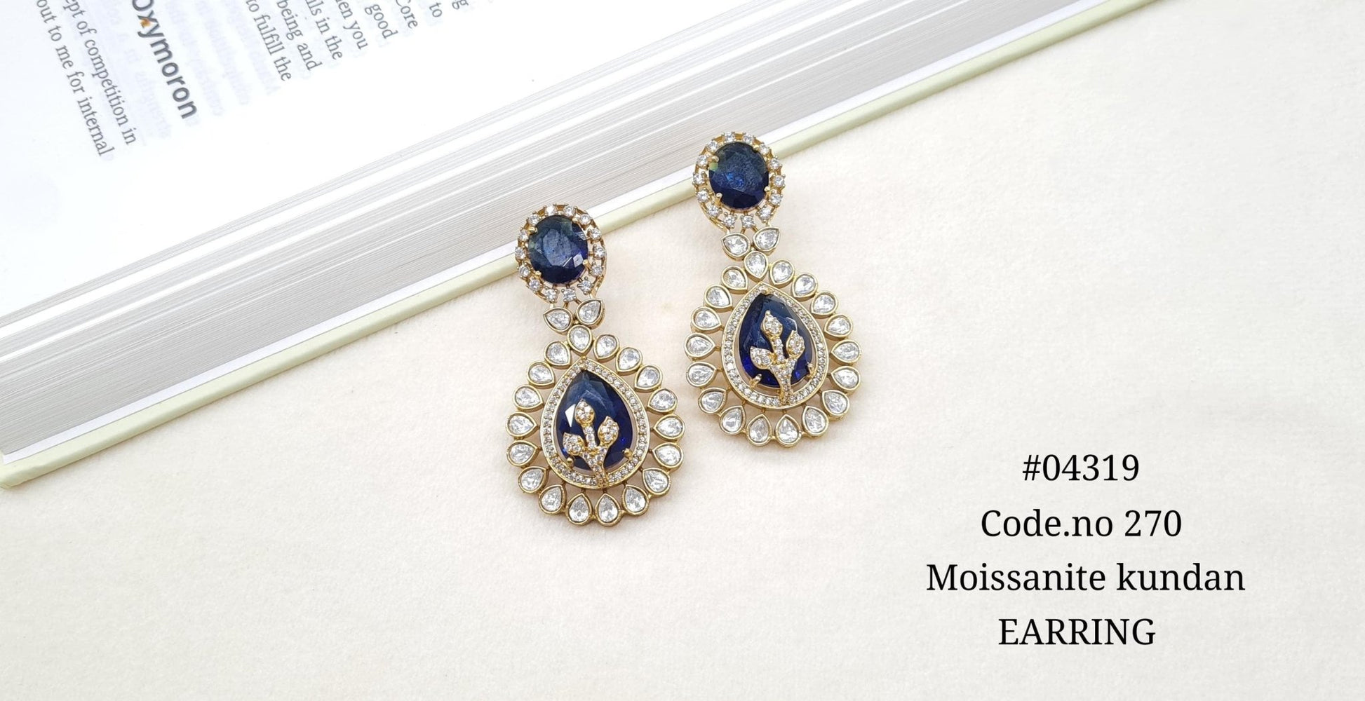 Kundan Earring 04319 - KRISHNA'S SWETA JEWELLERY