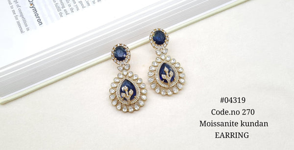 Kundan Earring 04319 - KRISHNA'S SWETA JEWELLERY