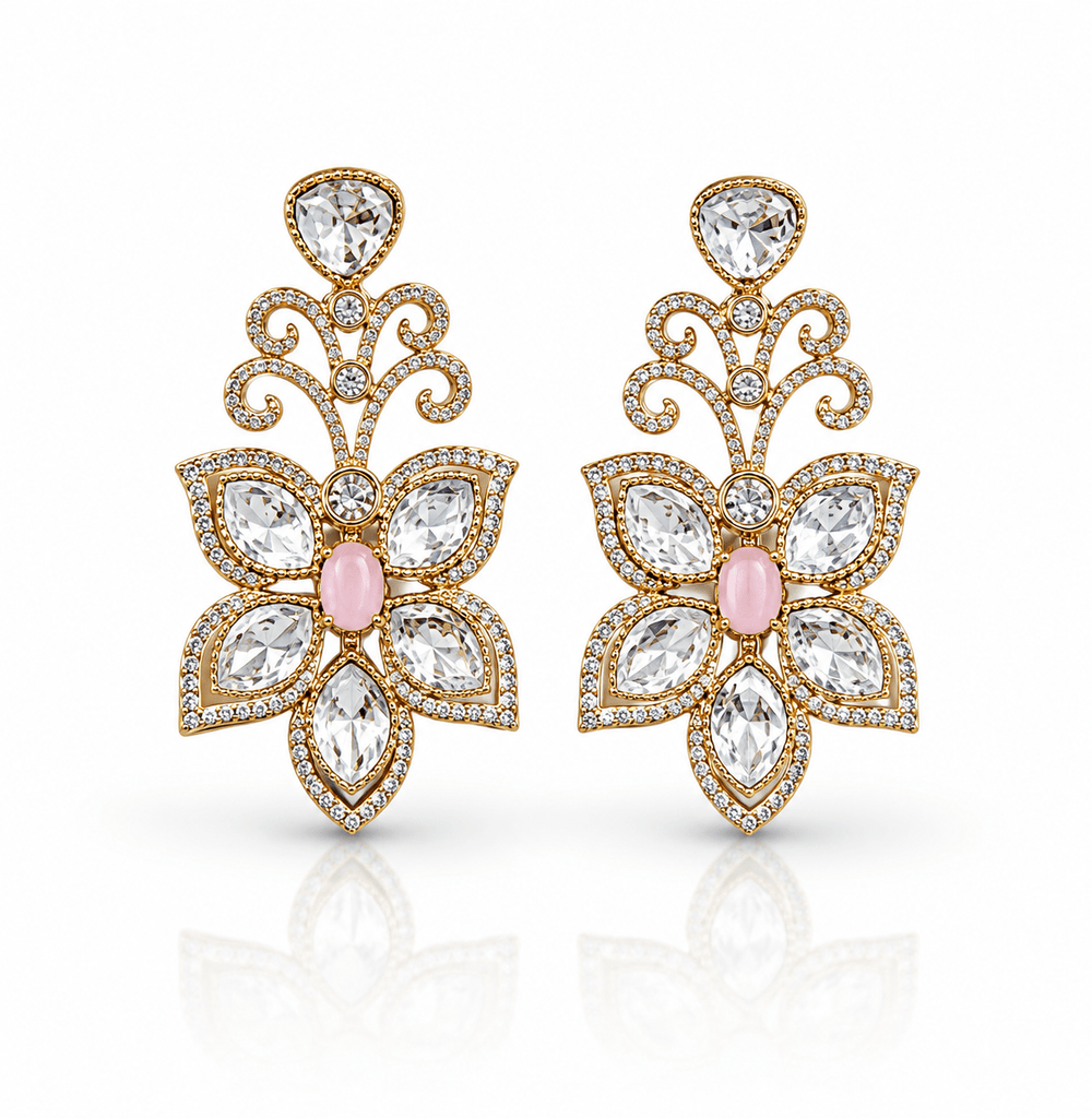 Kundan Earring 04320 - KRISHNA'S SWETA JEWELLERY