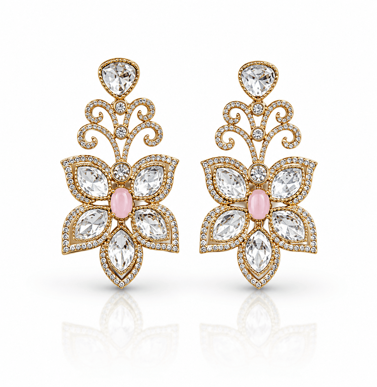 Kundan Earring 04320 - KRISHNA'S SWETA JEWELLERY