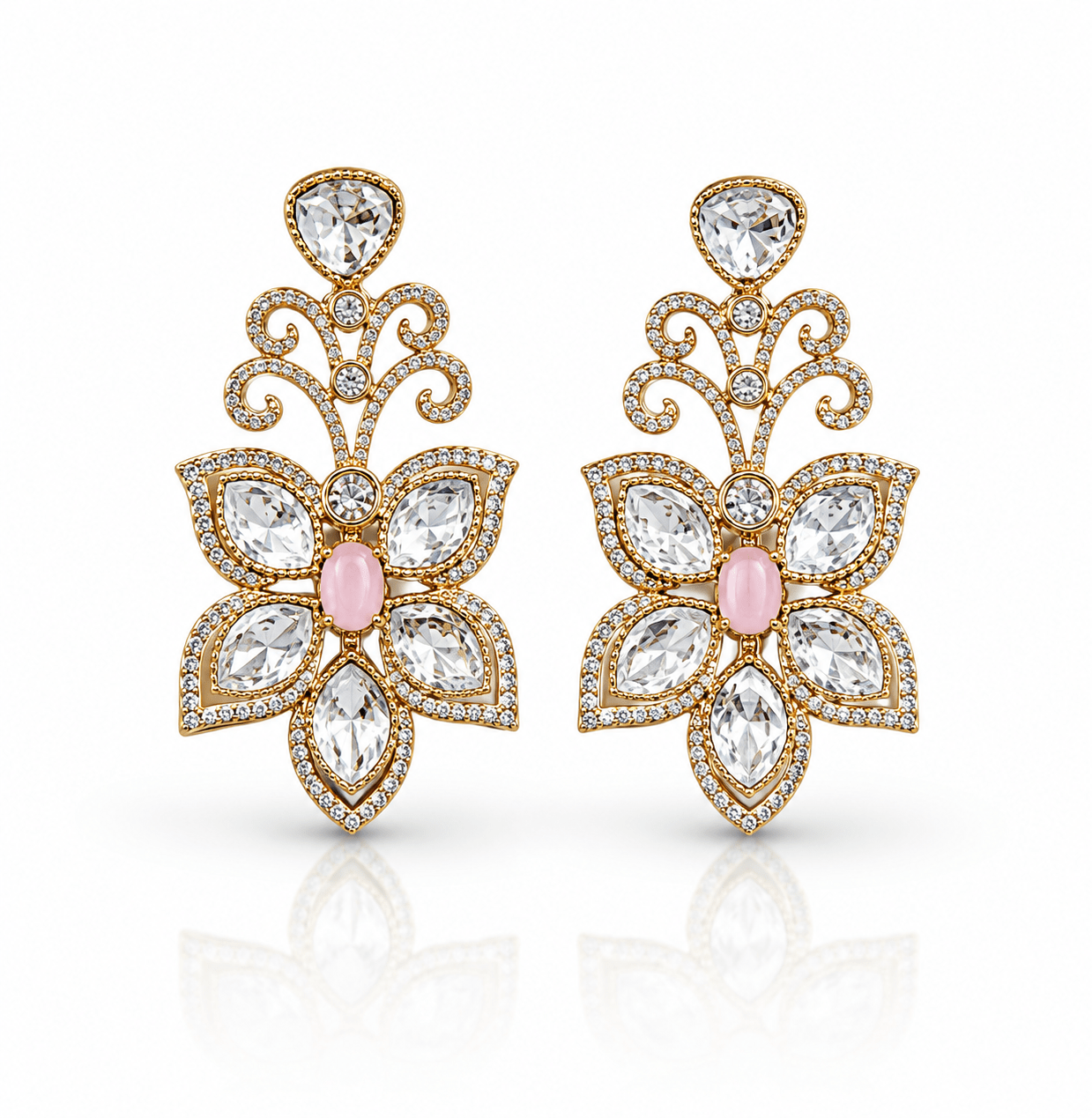 Kundan Earring 04320 - KRISHNA'S SWETA JEWELLERY