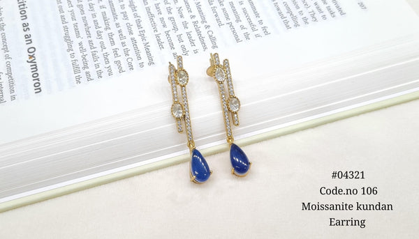Kundan Earring 04321 - KRISHNA'S SWETA JEWELLERY