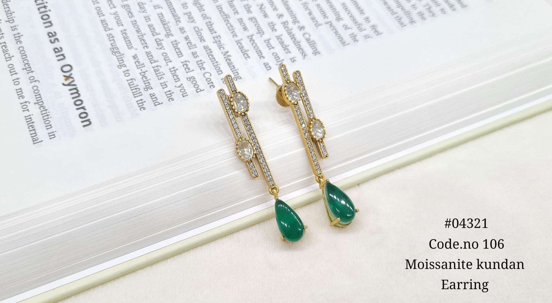 Kundan Earring 04321 - KRISHNA'S SWETA JEWELLERY