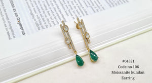 Kundan Earring 04321 - KRISHNA'S SWETA JEWELLERY