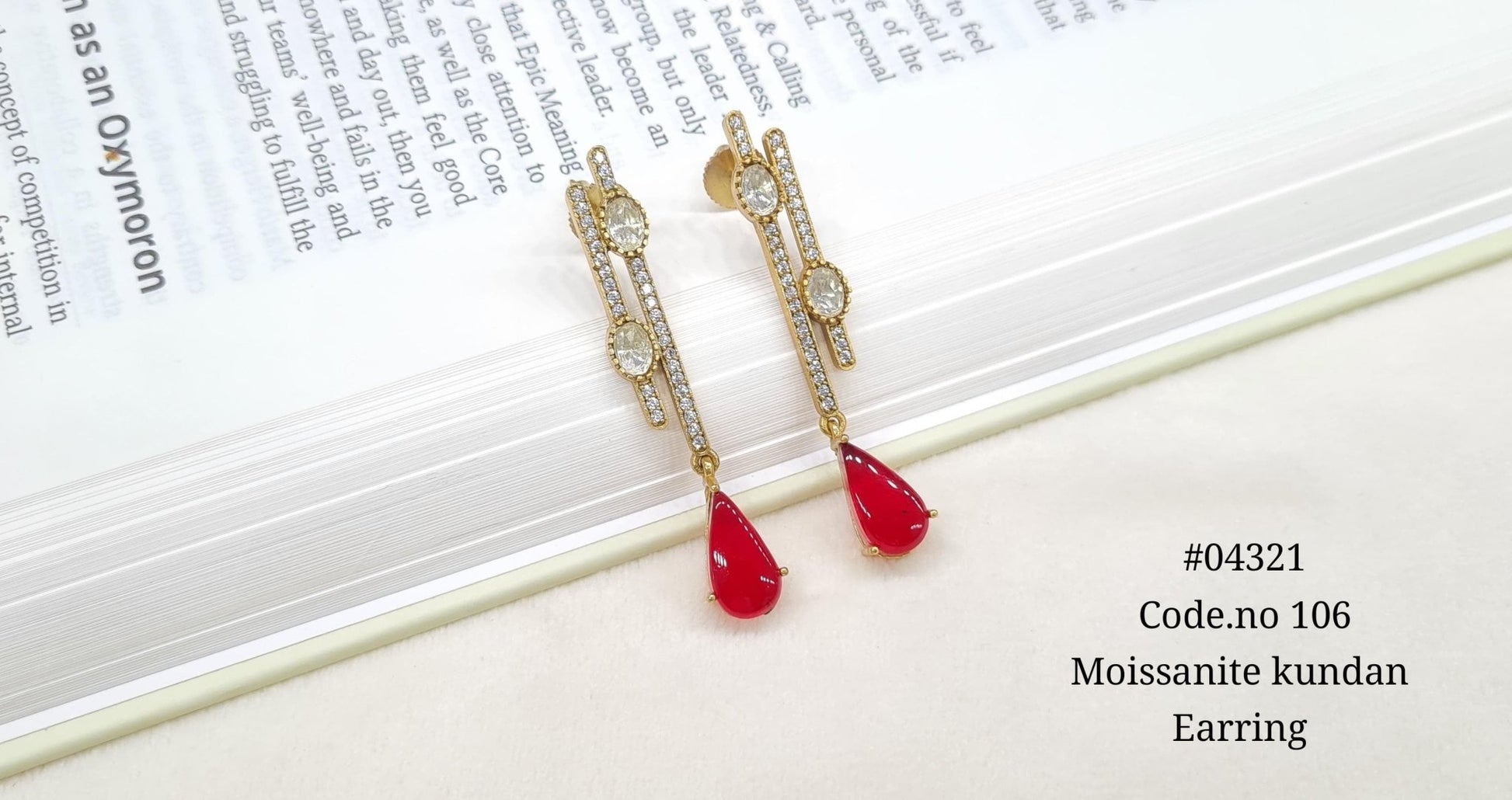 Kundan Earring 04321 - KRISHNA'S SWETA JEWELLERY