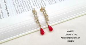 Kundan Earring 04321 - KRISHNA'S SWETA JEWELLERY