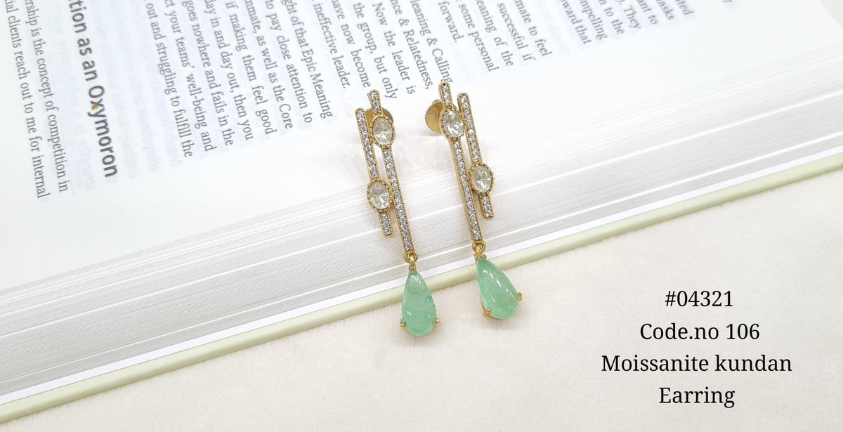 Kundan Earring 04321 - KRISHNA'S SWETA JEWELLERY