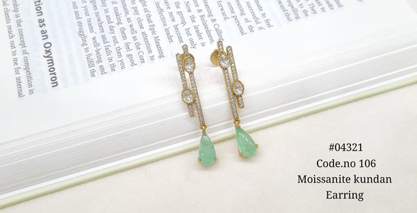 Kundan Earring 04321 - KRISHNA'S SWETA JEWELLERY
