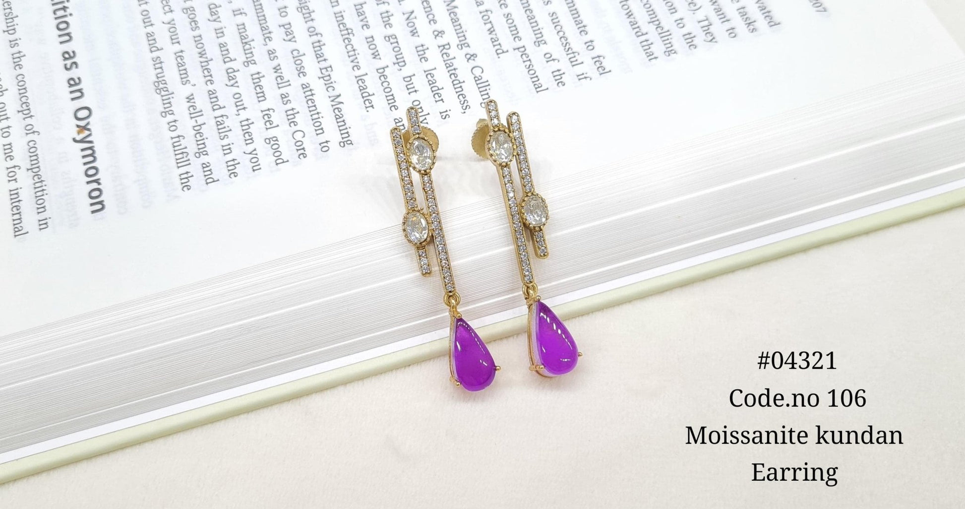 Kundan Earring 04321 - KRISHNA'S SWETA JEWELLERY