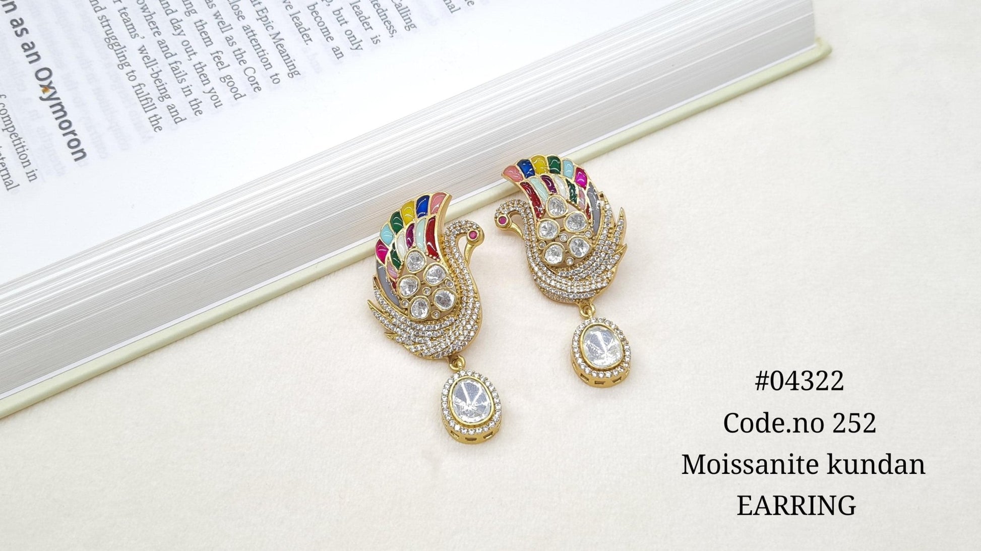 Kundan Earring 04322 - KRISHNA'S SWETA JEWELLERY