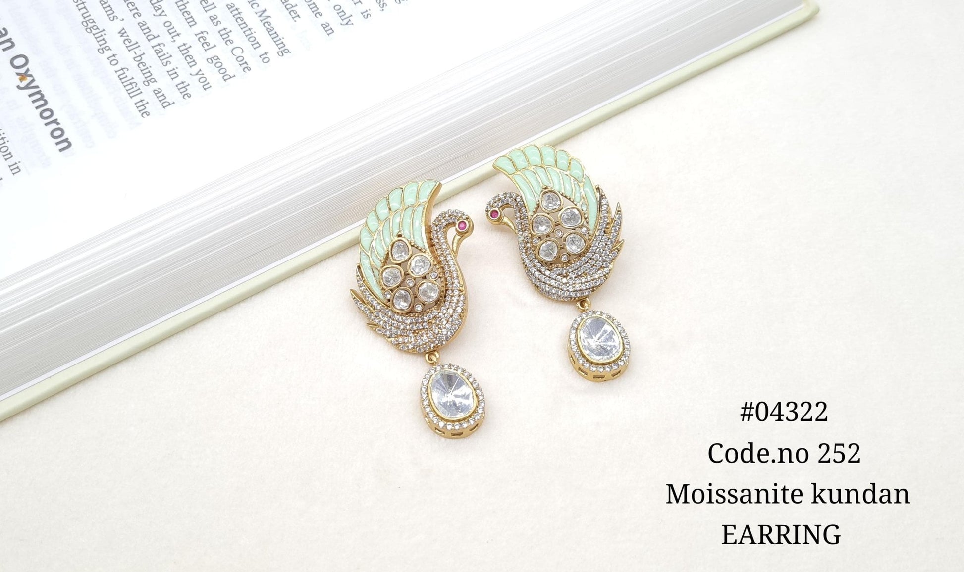 Kundan Earring 04322 - KRISHNA'S SWETA JEWELLERY