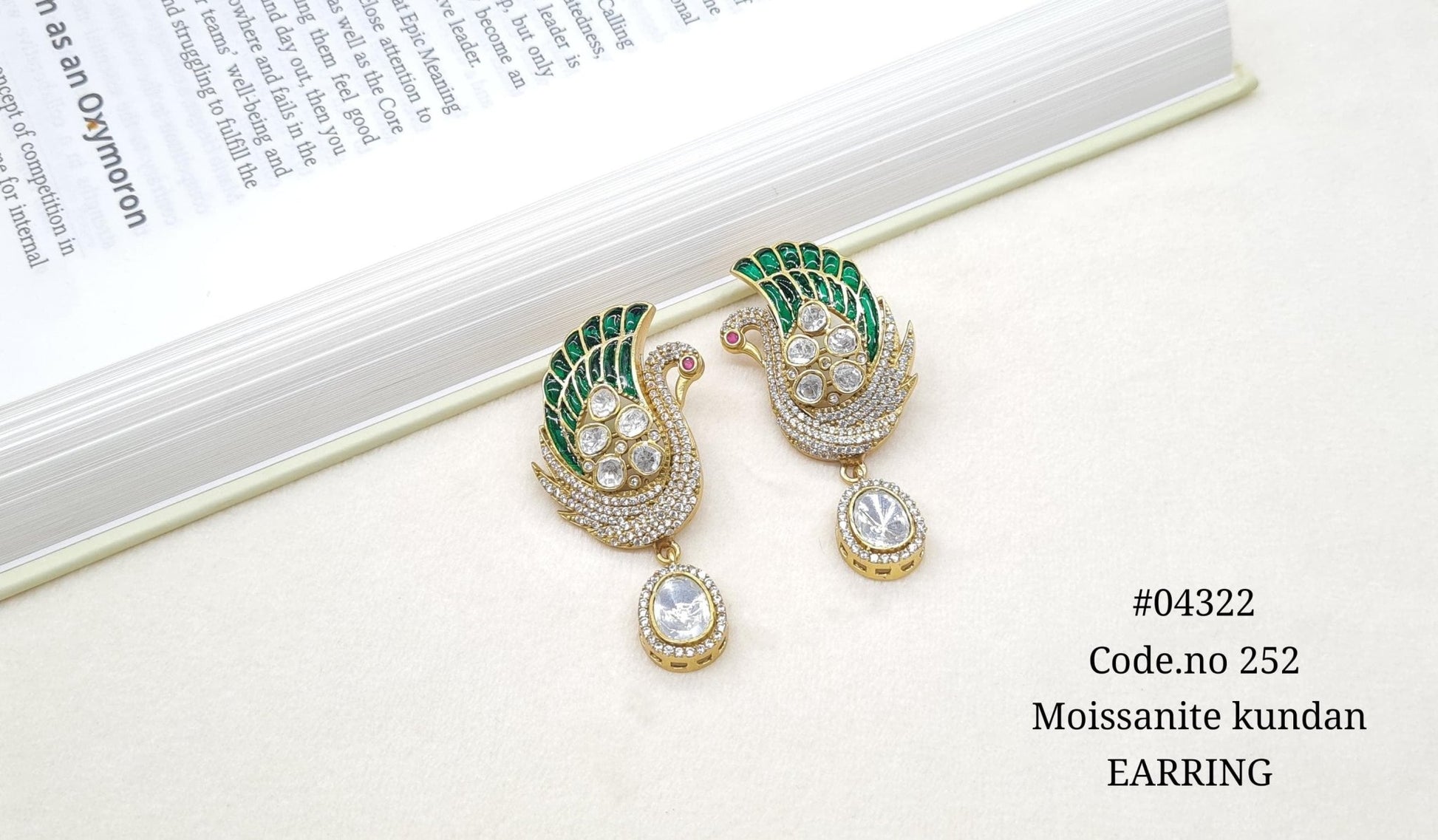 Kundan Earring 04322 - KRISHNA'S SWETA JEWELLERY