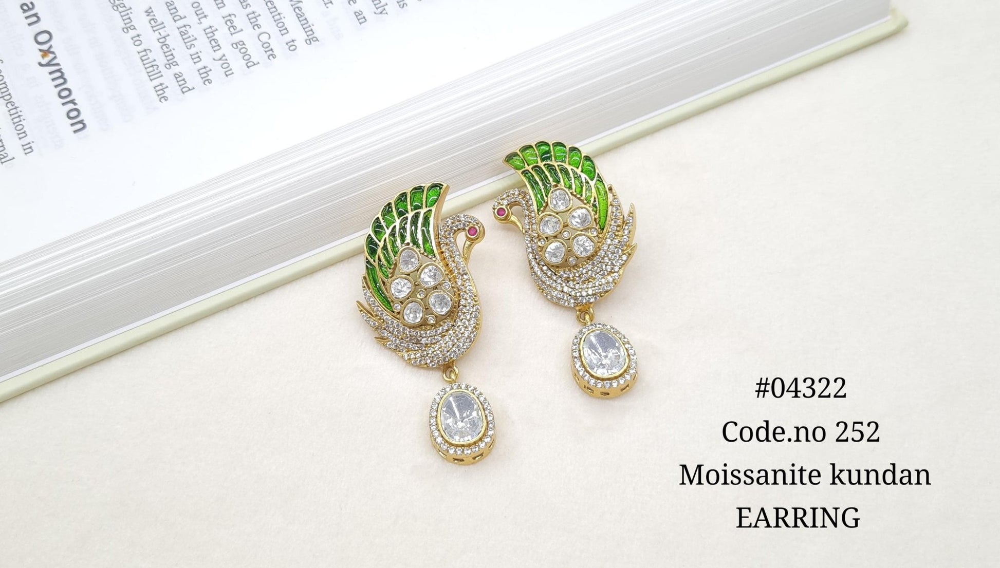 Kundan Earring 04322 - KRISHNA'S SWETA JEWELLERY