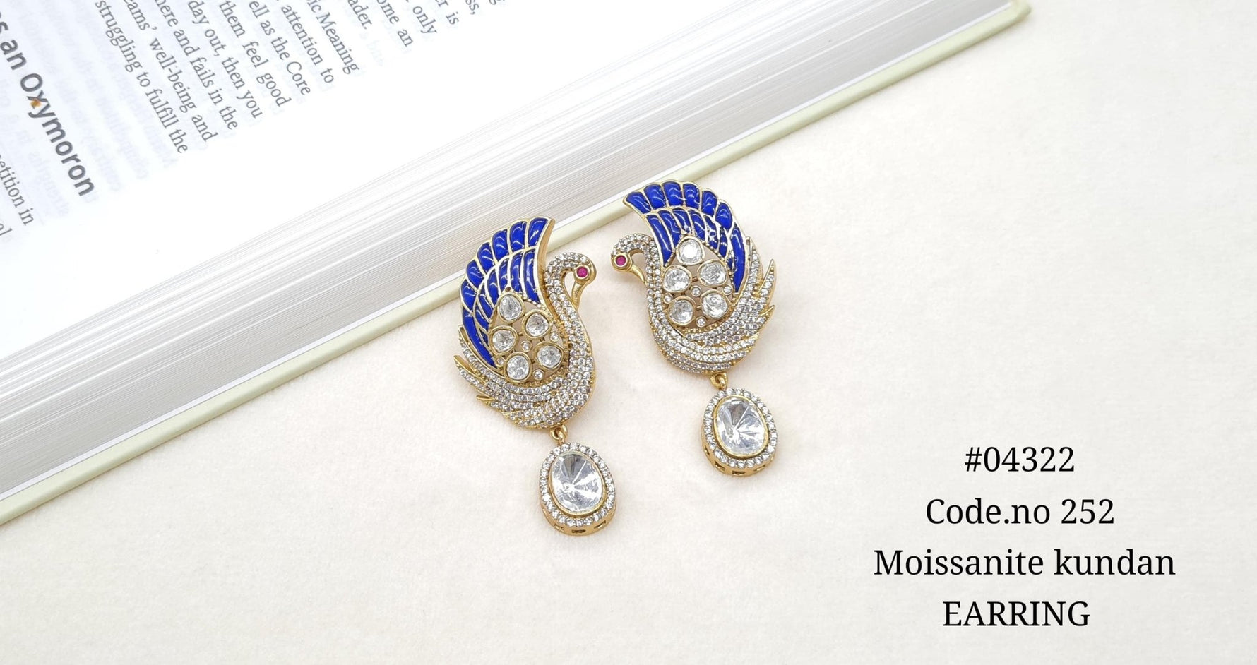 Kundan Earring 04322 - KRISHNA'S SWETA JEWELLERY