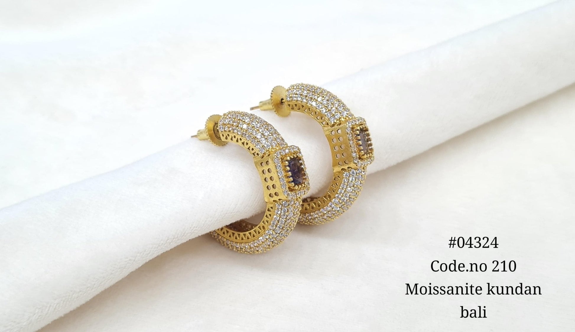 Kundan Earring 04324 - KRISHNA'S SWETA JEWELLERY