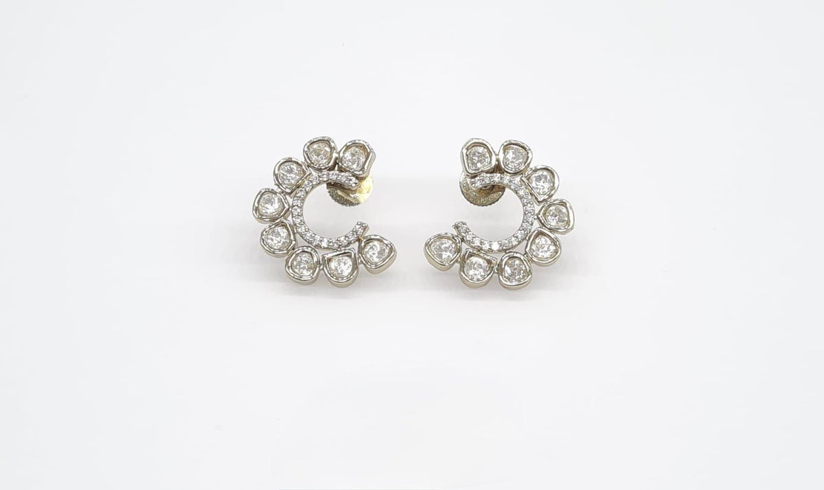 Kundan Earring 08539 - KRISHNA'S SWETA JEWELLERY