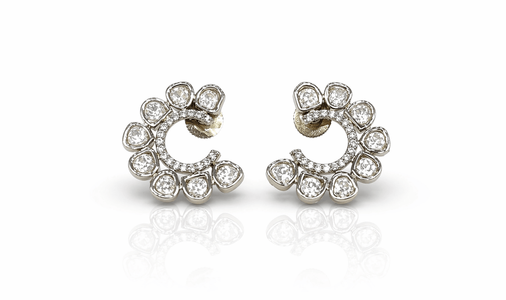 Kundan Earring 08539 - KRISHNA'S SWETA JEWELLERY