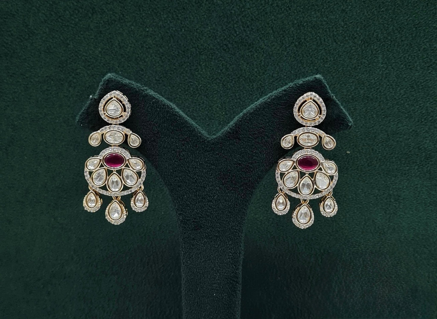 Kundan Earring 09507 - KRISHNA'S SWETA JEWELLERY