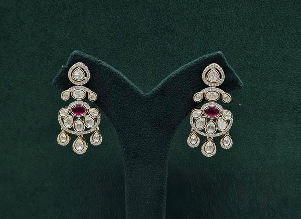 Kundan Earring 09507 - KRISHNA'S SWETA JEWELLERY