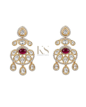 Kundan Earring 09507 - KRISHNA'S SWETA JEWELLERY