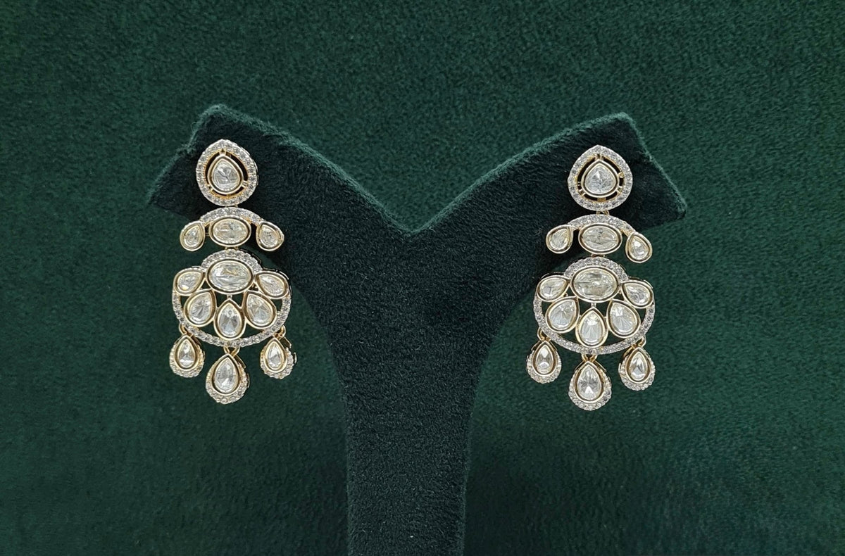 Kundan Earring 09507 - KRISHNA'S SWETA JEWELLERY