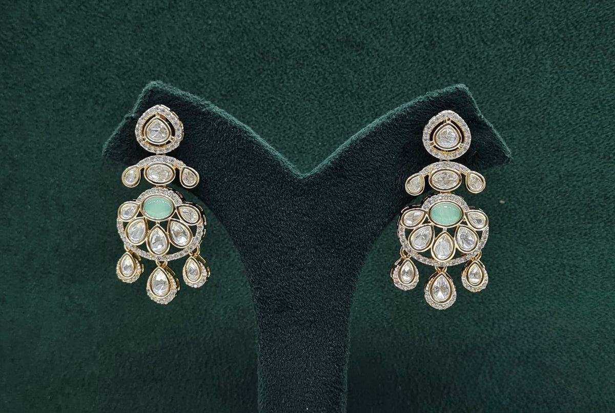 Kundan Earring 09507 - KRISHNA'S SWETA JEWELLERY