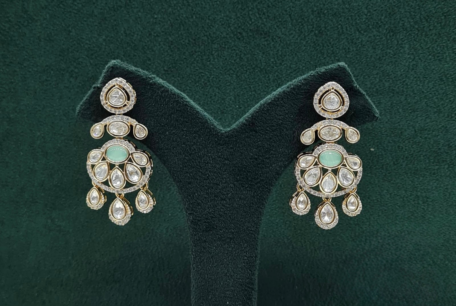 Kundan Earring 09507 - KRISHNA'S SWETA JEWELLERY