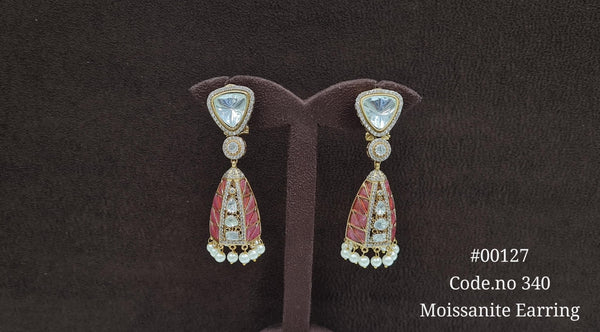 Kundan earrings 00127 - KRISHNA'S SWETA JEWELLERY