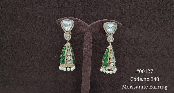 Kundan earrings 00127 - KRISHNA'S SWETA JEWELLERY