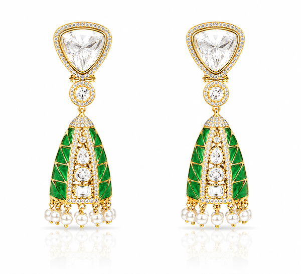 Kundan earrings 00127 - KRISHNA'S SWETA JEWELLERY