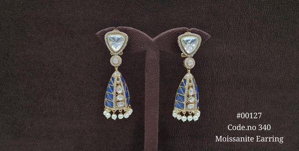 Kundan earrings 00127 - KRISHNA'S SWETA JEWELLERY