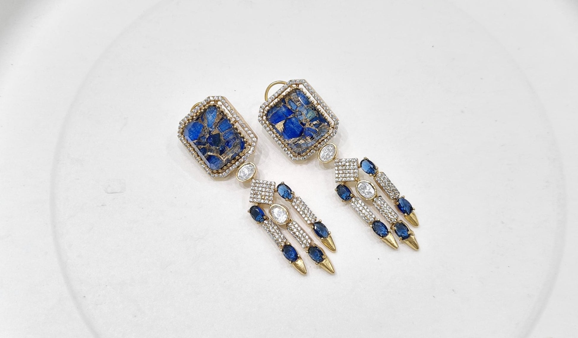 Kundan earrings 00560 - KRISHNA'S SWETA JEWELLERY