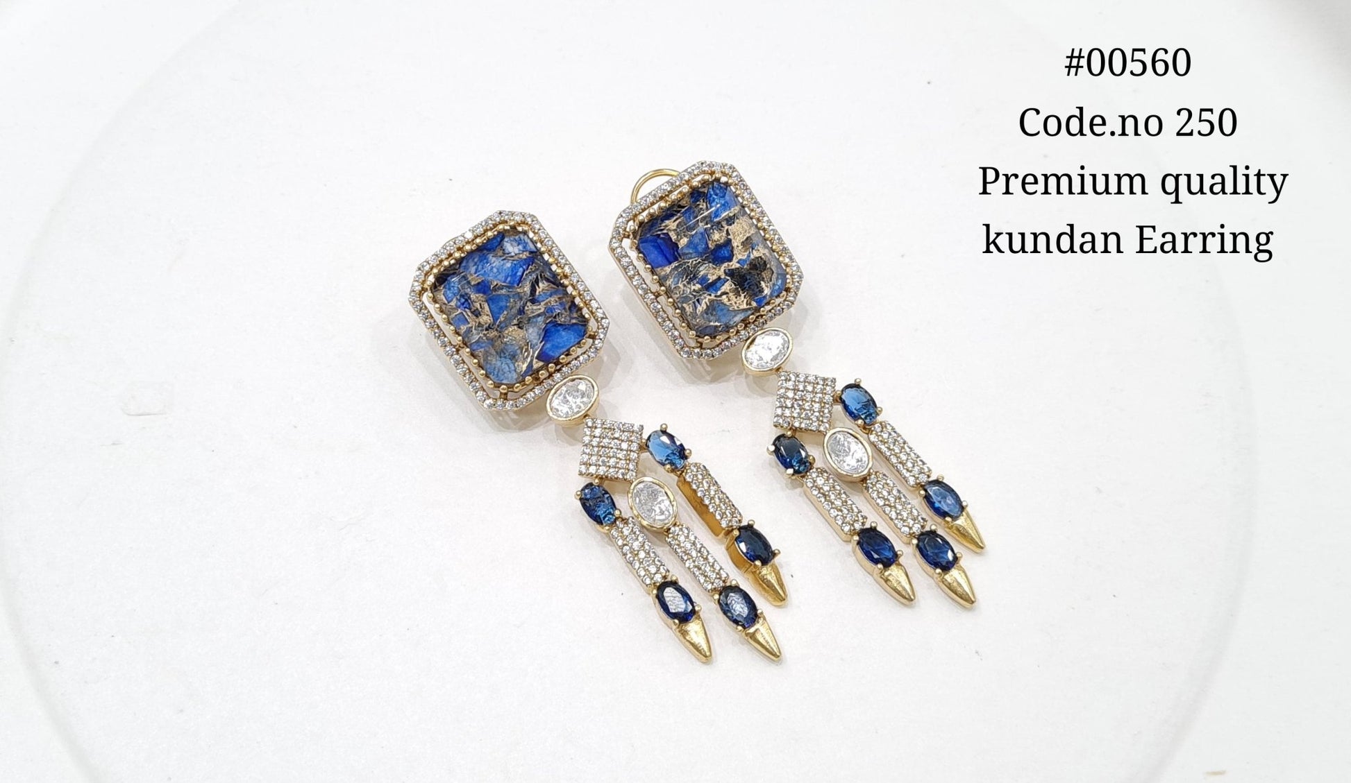 Kundan earrings 00560 - KRISHNA'S SWETA JEWELLERY