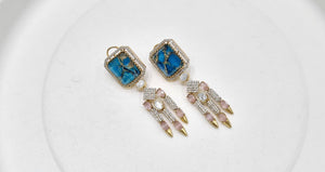 Kundan earrings 00560 - KRISHNA'S SWETA JEWELLERY