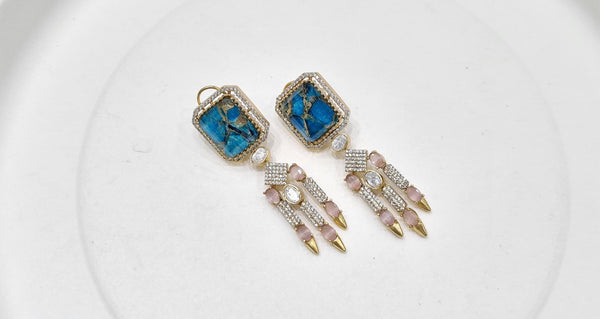 Kundan earrings 00560 - KRISHNA'S SWETA JEWELLERY