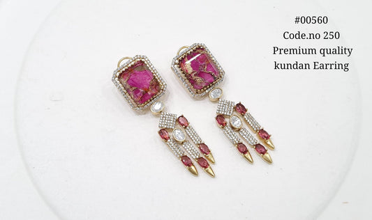 Kundan earrings 00560 - KRISHNA'S SWETA JEWELLERY