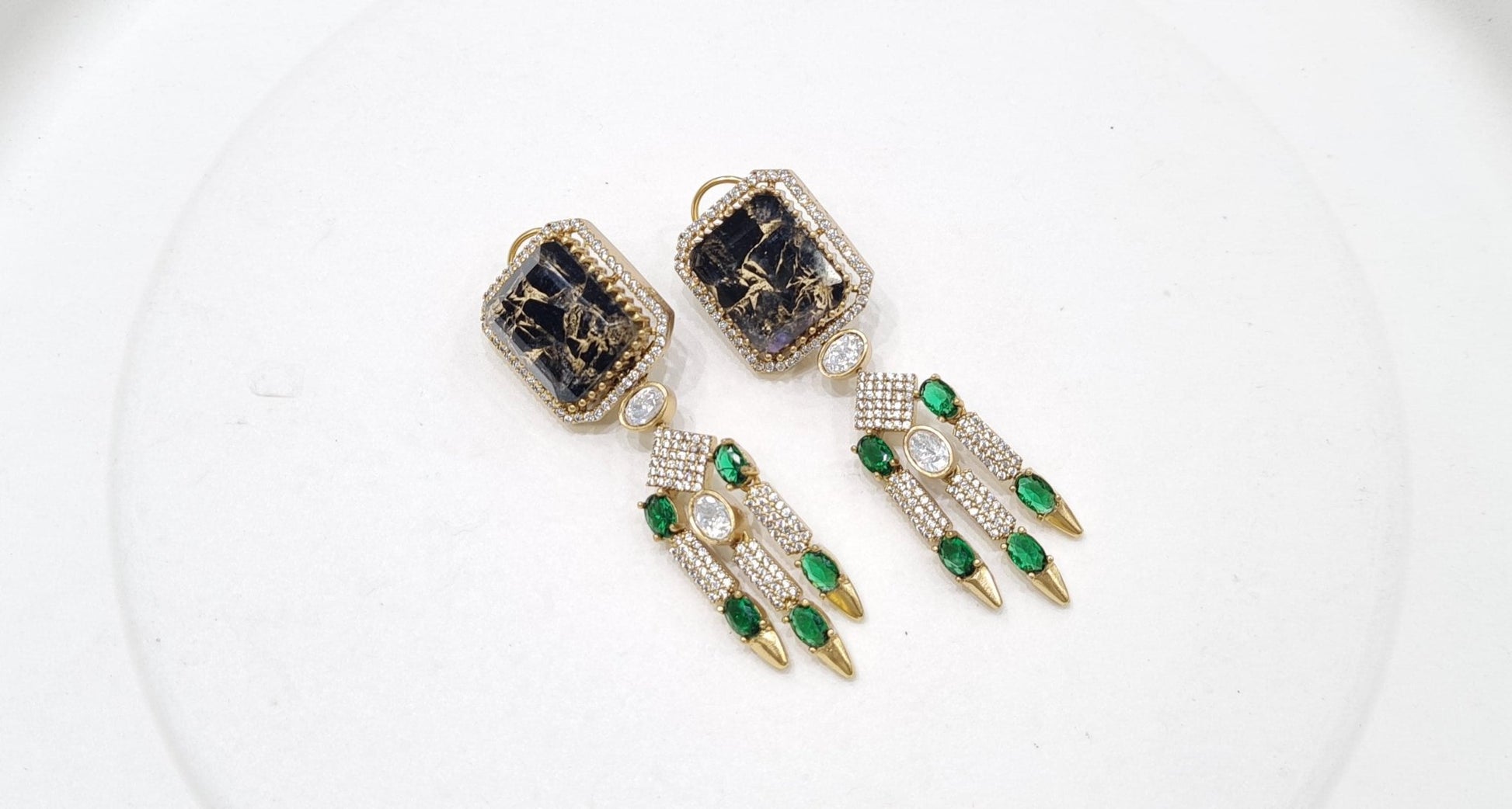Kundan earrings 00560 - KRISHNA'S SWETA JEWELLERY