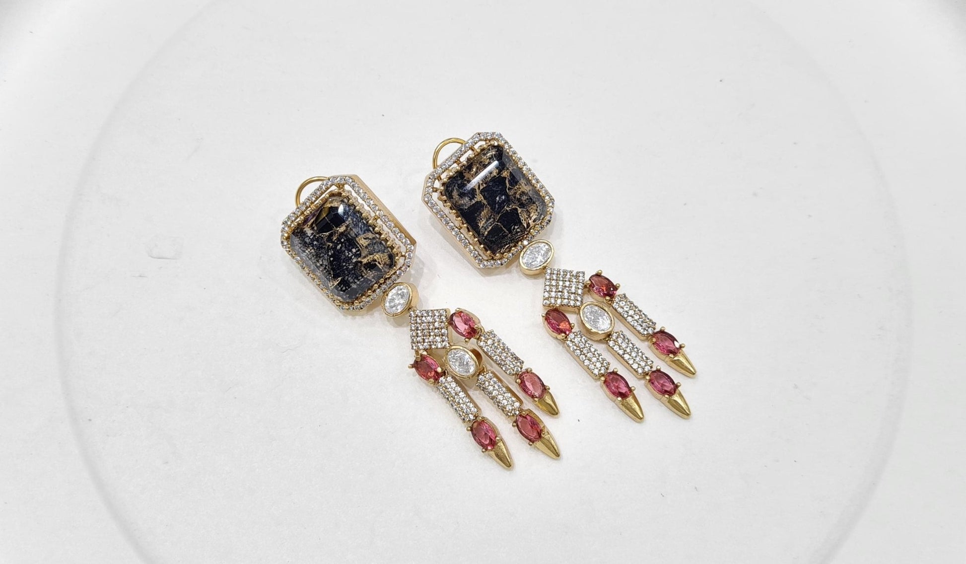 Kundan earrings 00560 - KRISHNA'S SWETA JEWELLERY