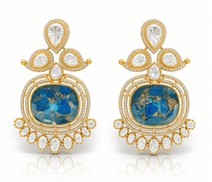 kundan earrings 01037 - KRISHNA'S SWETA JEWELLERY