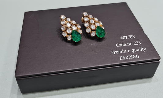 Kundan Earrings 01783 - KRISHNA'S SWETA JEWELLERY