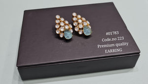Kundan Earrings 01783 - KRISHNA'S SWETA JEWELLERY
