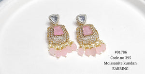 Kundan earrings 01786 - KRISHNA'S SWETA JEWELLERY