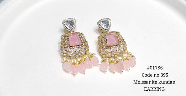 Kundan earrings 01786 - KRISHNA'S SWETA JEWELLERY