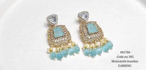Kundan earrings 01786 - KRISHNA'S SWETA JEWELLERY