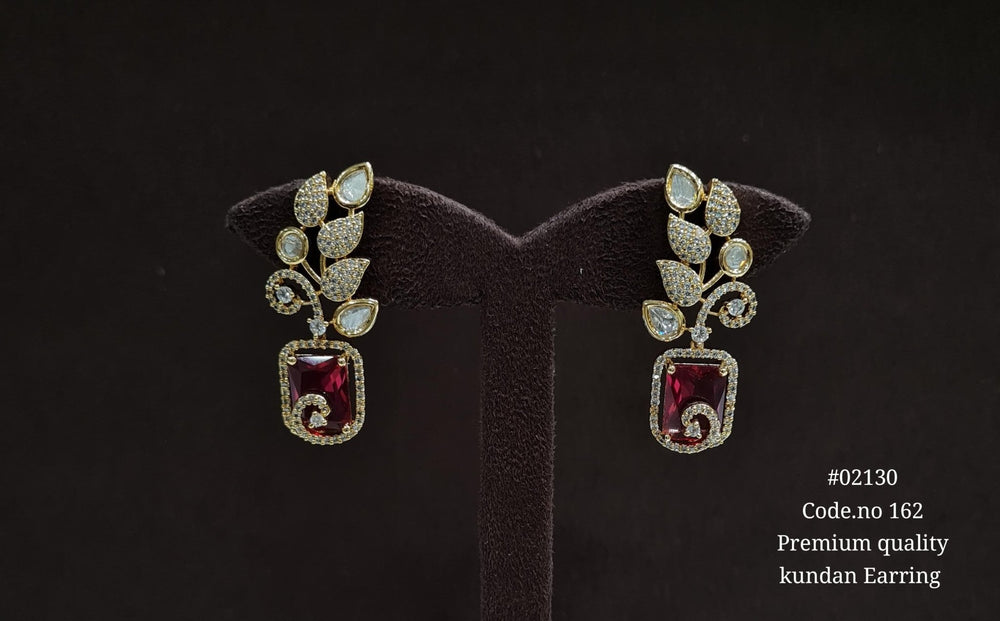 Kundan earrings 02130 - KRISHNA'S SWETA JEWELLERY